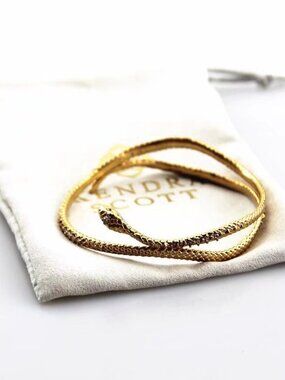 Kendra Scott Gold Snake Bangle Bracelet